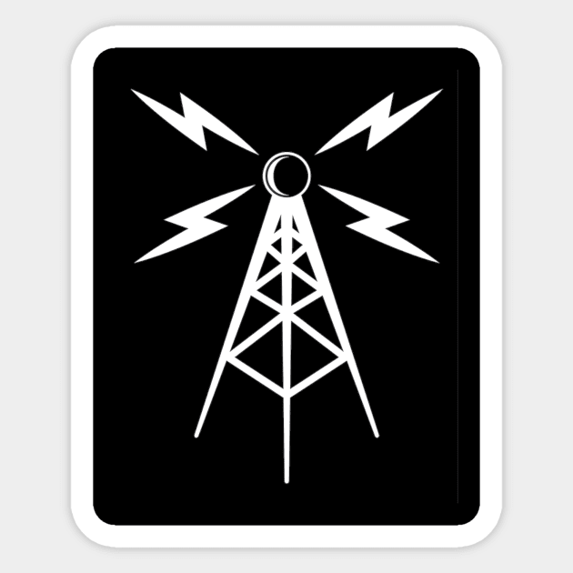 The Lost Signals Tower Sticker by The Lost Signals